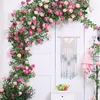 Fleurs décoratives pivoine fleur vigne réutilisable 250 cm arrangement respectueux de l'environnement plante florale décoration de la maison polyvalent durable