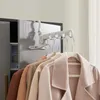 Hangers Plastic 5 Holes Hanging Clothes Drying Rack Foldable Personalized Hanger Storage Holder For Bathroom Accessories