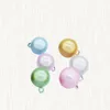 Party Supplies 6 PCS 17mm Bells Pendant Accessories Round Seal Light Colored Water Copper Dream Japanese Style Hanging