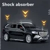 Modellino auto 1 24 Maybach GLS GLS600 Lega Luxy Modello di auto Simulazione Fonde sotto pressione Veicoli giocattolo in metallo Modello di auto Suono e luce Giocattolo per bambini Regalo 230915