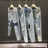 Jeans da uomo Fori Jeans Uomo e donna Estate Vita alta Colore sottile Pantaloni larghi in denim dritto alla caviglia Jeans uomo e donna 230918