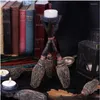 Candle Holders Triple Broomstick Witchcraft Tealight Holde Things For The Home Candles Decorations Hallowmas Decoration