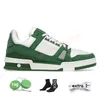 Designer Sneakers Virgil Trainer Casual Shoes Calfskin Leather Abloh Branco, Verde, vermelho, Azul, plataforma sobreposta