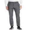 Pantalon de costume gris clair pour hommes, sur mesure, pantalon habillé, long, décontracté, coupe slim, plat, confirmation de la taille, p5122903