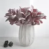 Decorative Flowers 6Pcs 38cm Fake Plants In Vase Artificial Living Room Decor Home Wedding Decoration Simulation Leaf Rattan Green And Red