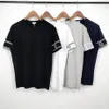 Männer Geometrische T-shirt Druck Mode Trendy Sommer Kurzarm Klassische Stil Casual Entspannt Top Brief Muster Tees Hohe Qualität271A