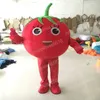 Performance Tomato Mascot Costumes Cartoon Character Outfit Suit Carnival Unisex Adults Size Halloween Christmas Fancy Carnival Dress Suits