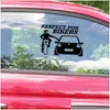 Car Stickers Respect For Bikers Sticker Funny Skateboard Decals Vehicle Motorcycle Lage Bike Accessories Drop Delivery Automobiles Mot Dhif9