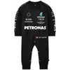 Rompers säsong sport baby jumpsuit vår höst svart baby pojke barn romper formel 1 racing team född krypning kostym 230915