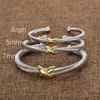 Sliver charme ontwerper gouden mode sieraden armband twist