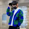 Pullover Children's Sweater Plaid Pattern Autumn Winter Tops Korean Cardigan Soft Knit Warm Outerwear For Teen Boys 514Years Clothes 230918