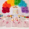 Confezione regalo OurWarm 10 pezzi Baby Shower Bomboniera Elefante Scatola di caramelle con papillon rosa per ragazza Forniture Decorazione di compleanno