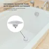 Banyo paspasları banyo lavabo drenaj durdurucu yükseltilmiş duş saç tuzağı mutfak lavaboları için ideal evrensel 1.6-2.16 inç