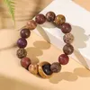 Strand Duobao Wooden Bead Flexible Ring Arborside Ebony Bracelet。