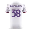 2023 2024 Fiorentina Camisas de futebol SOTTIL CASTROVILLI NICO MANDRAGORA JORKO 23 24 Fiorentina Homens Crianças QUARTA Camisa BONAVENTURA MILENKOVIC LOPEZ 4º maillot