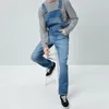 Nova moda masculina jeans macacão alta rua reta denim macacões hip hop homens carga bib calças cowboy masculino jean dungarees290q