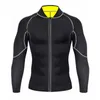 Men's Body Shapers CXZD Men Sweat Neoprene Weight Loss Sauna Suit Workout Shirt Body Shaper Fitness Jacket Gym Top Clothes Shapewear Long Sleeve 230919