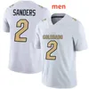 College Football Jersey Shedeur Sanders Travis Hunter Men's Shilo Sanders Spencer Dinwiddie Buffalo Team Player Shirt Youth Black White