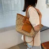 Torby na ramię Modne pojemność Rattan Tote Projektantka wiklinowe tkanin tkanin crossbody Bag luksusowe letnia torba plażowa 01 -letnishyslbags