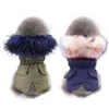 Luxury Faux Fur Dog Clothes Winter Warm Puppy Pet Chihuahua Clothing Small Dogs Coat Jacket for French Bulldog Y200330245V