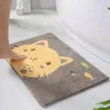 Tapetes de banho dos desenhos animados quarto infantil tapete piso porta entrada cozinha banheiro absorção de água antiderrapante