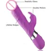 Sex Massager G-spot Konijn Dubbele Vibrator voor Vrouw Strapon Masturbatie Clitoris Stimulator Dildo Waterdicht Oplaadbaar Volwassen s