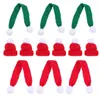 12 Pcs Mini Beanie Christmas Decor Knitted Hat Adornment Crafts Bottle Cover Decoration Yarn 230920