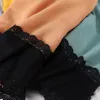 Vêtements ethniques 10pcs dentelle noire douce hijab coton lin écharpe musulmane châles bandeau bandeau islamique foulard turban foulard voile