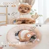 Dog Apparel Cape Pet Blanket Printed Flannel Thickened Bear Quilt Cat Autumn And Winter Universal Coat Puppy Clothes