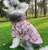 Ropa de marca de moda para mascotas, camisa para perros pequeños y medianos, Teddy Bichon Corgi Pomeranian Schnauzer, nuevo verano