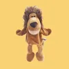 Puppets 30CM cartoon animal hand puppet lion infant finger plush toy child parent-child storytelling props for baby gifts 230919