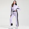 Skipakken Onepiece Skipak Vrouwen Verdikking Snowboard Vrouwelijke Overalls Winter Winddicht Waterdicht Ademende Kleding 230918