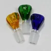 Coloré Diamant Coupe Verre Fumer Remplaçable 14MM 18MM Mâle Joint Sec Herbe Tabac Filtre Bol Huile Rigs Waterpipe Bong DownStem Bubbler Porte-Cigarette DHL