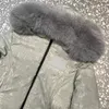 Giacca da donna Top Collo in pelliccia di volpe piumino con cappuccio Giacche invernali Cappotti Calda stampa di lettere 23s ultimo stile Abbigliamento da sci moda Parka con cappotto in cotone Lady Capispalla