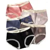 Panties 5 Pcs Children Underwear Comfortable Cotton Adolescent Girls Lace Border Panty For Girl Age 8-16 Teenage Briefs