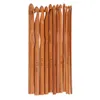 12st 15 cm bambu stickor nålar virkade krokar set diy stickning väv garn behöver hantverk 3mm-10mm hemverktyg251h