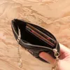 Designer Small Fragrance Thin Card Bag Classic Women's Fashion Coin Purse Coin Bag Document Store Multi-kortplats Zhu CI 54