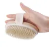 Brosse à poils naturels pour corps entier et peau sèche, brosse de SPA douce, masseur de bain, populaire à la maison, New1259I