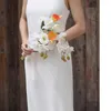 Fiori per matrimonio Bouquet di alta qualità per la sposa Fiore artificiale con seta in mano Dicembre