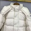 designer baby Piumini Minimalista tinta unita bambino Abbigliamento invernale Taglia 110-150 CM Giacca con cappuccio moda per ragazzi ragazza Sep15