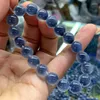 Bracelet en agate coeur de sucre bleu naturel, cristal doux et frais jadifié