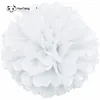 Flores decorativas 10 peças bolas de flores de papel pom para decoração de casamento diy carro artificial 5z