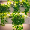 フェイクフローラルグリーンの人工植物吊り105cm 41 5in lvy vine panrtの葉の壁の部屋パティオ屋内屋外結婚式の宴会装飾230919