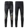 Jeans Jeans pour hommes élégants de haute qualité Style cool Jeans de créateur de luxe Pain Off Motorcycle Black Blue Jeans adaptés aux motos Jeans Designer pour hommes taille 28-40