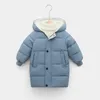 Ceketler 212y Rus Çocuk Çocukları Down Dış Giyim Kış Giysileri Teen Erkiz Kızlar Pamuk Park Parka Katlar Sıcak Uzun Ceketler 230918