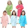 Blankets Children's Bathrobe Hooded Cloak Baby Bath Towel Cotton Thick Fabric Dragon Design For Kids 1-6 Years Shower Hoodies