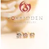 Forbidden Body Jewelry 14K Gold Nose Ring 22g Solid 7mm Micro Stud 1,25-2mm CZ Simulerad diamant som inte är irriterande hud Safe Real Gold Women and Men