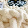 Battaniye Yapay Tavşan Peluş Peluş Sonbahar Yataklar için Sıcak Yumuşak Mercan Polar Kanepe Konforlu Kalın Yatak Sayfası 230919
