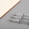 wholesale SchoolOffice Fournisseur Grande Capacité Piston Stylo Plume Multi Plumes Dessin Stylo D'écriture En Plastique Transparent Haute capacité LL