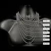남성 여성을위한 마이애미 쿠바 체인 목걸이 기본 펑크 힙합 보석 스테인레스 스틸 골드 링크 체인 초커 목걸이 3mm 5mm